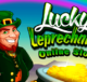 logo lucky leprechaun microgaming slot game